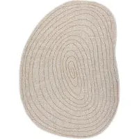 Rugsx ORGANIC 2743 sisalmatt Trunk ecru / naturlig – modern oregelbunden form 240x330 cm