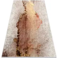 Rugsx MIRO 52101.801 tvättmatta abstraktion metrisk halkskydd - beige / guld 80x150 cm