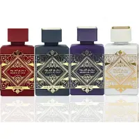 Lattafa Parfymer Bade'e Al Oud fr unisex 4 delar Eau de Parfum presentset (Oud for Glory + Sublime + Ametist + Honor & Glory) 3,4 ounce/100 ml v