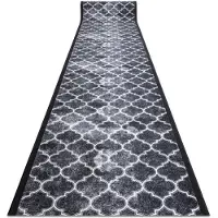 Rugsx Löpare anti-halk CLOVER grå 80 cm 80x950 cm