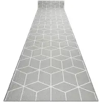 Rugsx Löpare anti-halk CUBE kub gummi grå 57 cm 57x460 cm