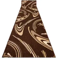 Rugsx Löpare HEAT-SET FRYZ COFFEE brun 100 cm 100x1000 cm