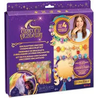 Make It Real : Unicorn Academy: Enchanting Unicorn Charms Bracelet Kit - 39st DIY Smycken Craft Make 4 Charm & Bead Armbands Netflix Series Kids 8