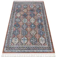 Rugsx Modern matta BELLE BG60A brun / rosa Fringe 200x290 cm