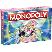 USAopoly Monopol Sailor Moon Brdspel | Baserat p The Popular Anime TV Show | Anpassade tokens pengar och spelplan | Officiellt licensierade varor