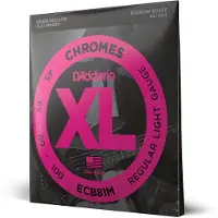 Daddario ECB81M Chromes Bass Guitar Strings Light 45-100 Med Scale