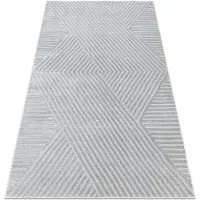 Rugsx Matta BALANCE 1503 grå - Geometrisk, strukturell, glamour 80x150 cm