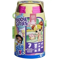 Baby Alive Foodie Cuties, Flaska, Solserie 1, Överraskningleksaker för Flickor, Dockset, 3 Tum, Barn 3 år och upp