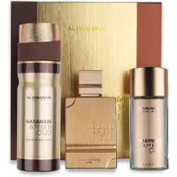 Al Haramain Amber Oud Gold Edition 3-pc presentset fr unisex - Lyxig Kln & parfym fr mn och kvinnor - 2,5 oz EDP Spray 1 oz EDP Spray 6,6 oz