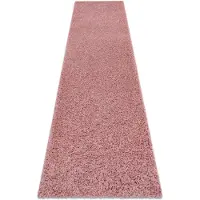 Rugsx Matta, Löpare SOFFI shaggy 5cm rosa - för kök, korridor och hall 70x200 cm