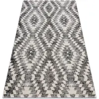 Rugsx Modern matta MUNDO D7461 diamanter 3D utomhus grå / beige 160x220 cm