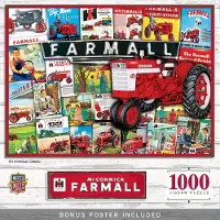 Masterpieces Farmall Case Ih - ett amerikanskt klassiskt 1000-st pussel - Pussel med livfulla konstverk och hllbara bitar - Rolig familjeaktivitet Hjrnutman