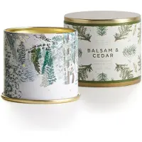 Illume Noble Holiday Collection Balsam & Cedar Vanity Tin Candle 11.8 Oz