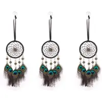 Melitt 3X Dream Catcher Bilhänge Vindspel Fjäderdekoration Heminredning & Vägghängande Prydnad