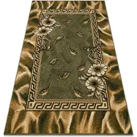 Rugsx Matta BCF Morad TRIO Klassisk blommor blad - grön 140x200 cm
