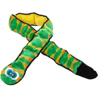 Outward Hound Durablez Tough Plysch Pipande Dog Toy Snake Green XXL