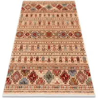 Rugsx Matta Ull KESHAN fringe, oriental 7684/53555 beige / terrakotta 80x145 cm