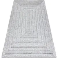 Rugsx Matta SANTO SISAL 0999 geometrisk grå 80x150 cm