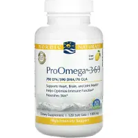Nordic Naturals ProOmega 3-6-9, Lemon, 1 000 mg, 120 Soft Gels (500 mg per Capsule)