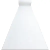 Rugsx Löpare anti-halk RUMBA 1950 Bröllop tuggummi enfärgad vit 70cm 70x780 cm