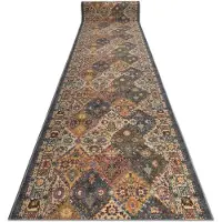 Rugsx Anti-halk matta MODERN CLASSIC klassisk beige / grå 19 100cm 100x540 cm