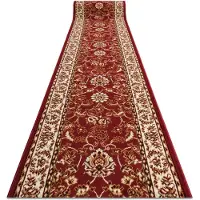 Rugsx Löpare BCF MORAD Klasyk Klassisk rödvin 90 cm 90x730 cm