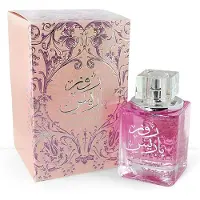 Ard Al Zaafaran Rose Paris Eau de Parfum Spray för kvinnor – Blommig ros, Fruktig citrus, Mysk och sandelträ, 3,4 oz