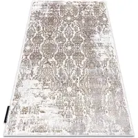 Rugsx Modern DE LUXE matta 2081 Ornament vintage - structural guld / kräm 120x170 cm