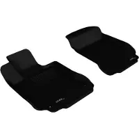 3D MAXpider 2008-2014 Mercedes-Benz C-Class W204 Kagu 1st Row Floormat - Black - L1MB00911509