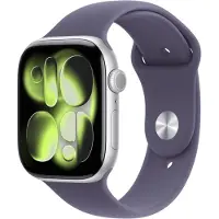 Apple Watch Series 11 GPS 46 mm Silver Aluminium MEVA4 M/L Lila Dimma Sportband
