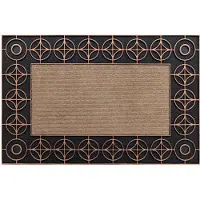 Rugsx Dörrmatta halkskydd BH 205 Kreise, utomhus, inomhus - brun 45x70 cm