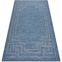 Rugsx Matta SISAL PATIO 3071 grekisk Flatvävd mörkblå / beige 136x190 cm