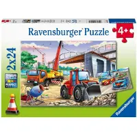 Ravensburger Construction Fun 2 x 24-bitars pusselsats fr barn - 05157 - Varje bit r unik. Delar passar perfekt ihop