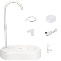 Melitt Vattenflaskpump Desktop Elektrisk Vattendispenser Typ-C Laddning Bärbar Automatisk Skrivbordsvattenpump Vit