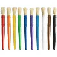 Colorations Frg 10PCB Plastiska knubbiga penslar (frpackning med 10)