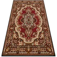 Rugsx Matta BCF Morad WIOSNA Klassisk prydnad - rödvin 200x300 cm