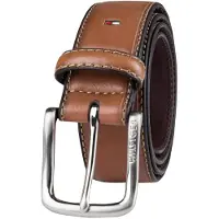 Tommy Hilfiger Men's Casual Jeans Belt Brown Logo 36