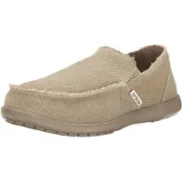 Crocs Santa Cruz Loafers fr mn Bekvma loafers fr mn Slip On Shoes Khaki/Khaki 8 Herr
