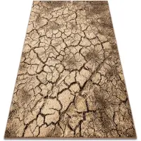 Rugsx Matta KARMEL Terra sprucken mark nöt 160x220 cm