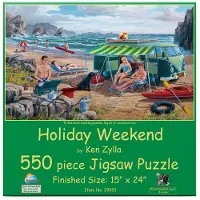 Sunsout Inc - Holiday Weekend - 550 PC Jigsaw Puzzle av Artist: Ken Zylla - Frdig storlek 15 " X 24 " - MPN# 39991