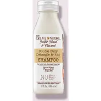 Creme of Nature Double Duty Detangle & Slip Shampoo Butter Blend Argan Oil Flaxseed Oil Fuktgivande formel 12oz