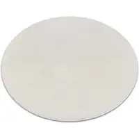 Rugsx Matta SOFTY circle plain, one colour kräm cirkel 120 cm