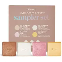 Kitsch 4pc sampler set - ris schampo bar tillvxt ricin olja schampo bar kokosntsolja djupt fuktig hrbeslutbar bar nollavfall