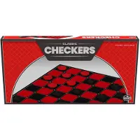Goliath Checkers - Klassiskt spel med hopfllbar brda och interlocking Checkers (Amazon Exclusive)