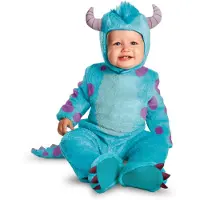Disguise Disney Baby-Boys Disney Pixar Monsters University Sulley Kostym, Blå/Lila, 6-12 Månader