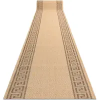 Rugsx Löpare SIZAL FLOORLUX design 20014 mais / kaffe 120 cm 120x180 cm