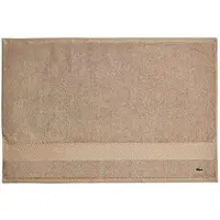 Lacoste Heritage 100 % Supima bomullsbadkarsmatta Sand 21" x 31" - Hgabsorberande och snabbtorkande Premium Supermjuk badhandduk Badrum Essent