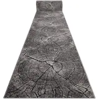 Rugsx Löpare SILVER Tronko träd trä grå 120cm 120x300 cm