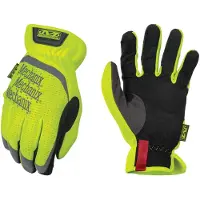 Mechanix : Hi-Viz Fastfit Arbetshandskar med sker passform Elastisk manschett Reflekterande och hg synlighet Pekskrm kapabla skerhetshand