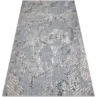Rugsx Matta Structural SOLE D3842 hexagoner - Flat woven grå / beige 120x170 cm
